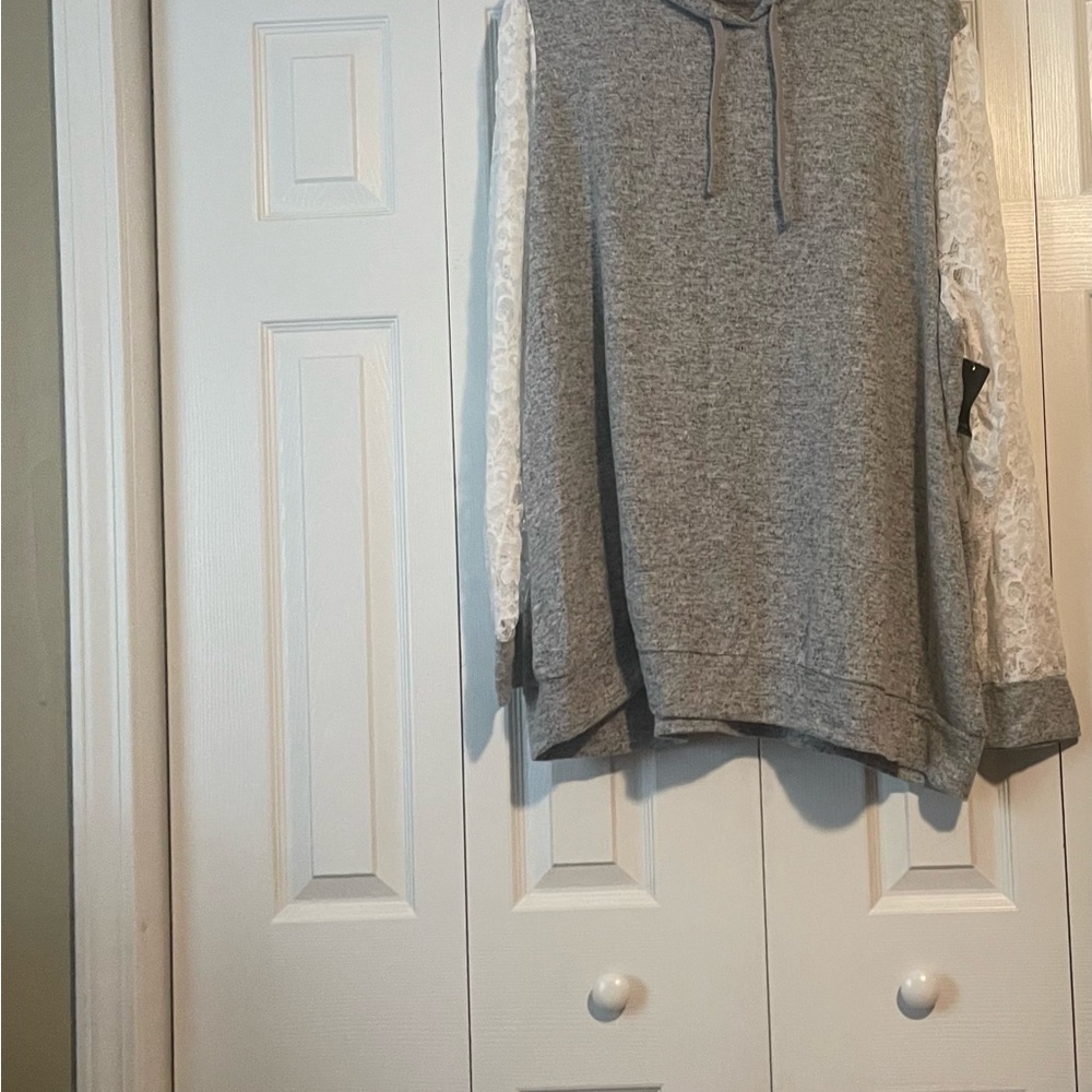 Torrid Supersoft Plush Gray Hoodie